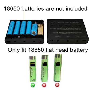 USB 5 V 9 V 12 V Ausgang 18650 Batterie UPS Power Banks Box mit 5,5 x 2,1 mm Stecker-Stecker-Kabel für Router Telefon LED CCTV Kamera