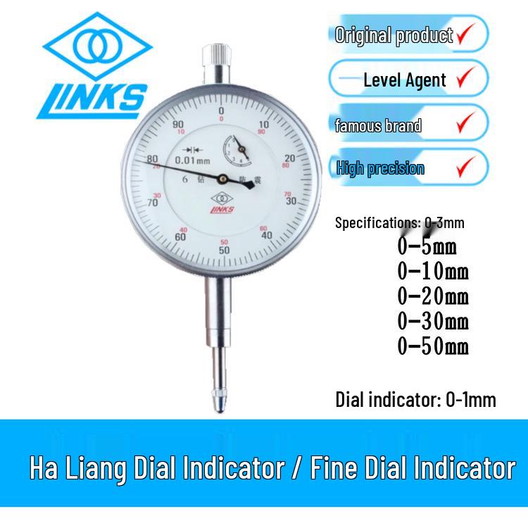 Hualang Precision Dial Indicator 0-50mm 0.01mm Accuracy