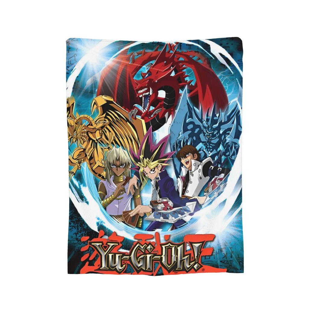 Yu-Gi-Oh!  Velvet Throw Blanket Japanese Anime Manga Aesthetic  Blanket for Bed Travel Soft Quilt,