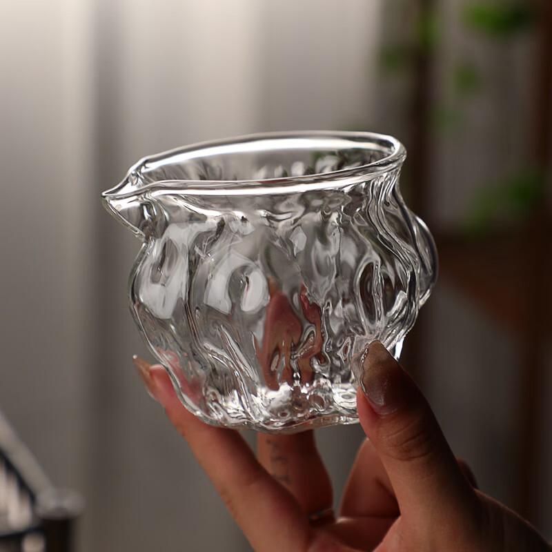 Hammered Borosilicate Glass Tea Serving Pitcher