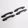 M63K-For Toyota Hilux Fortuner 2024 ABS Carbon Fiber Car Door Handle Cover Trim Decoration Accessories