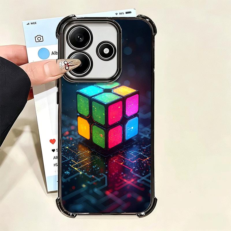 Rubik Cube Formula Spoofs Math Soft Phone Case For Xiaomi Poco X7 X8 Pro Max X6 X5 X3 F8 Ultra F7 M8 M7 M5S Redmi 15C 15A 15 14C
