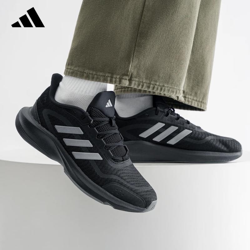 Adidas Men's Black Warrior Lightweight Running & Casual Shoes