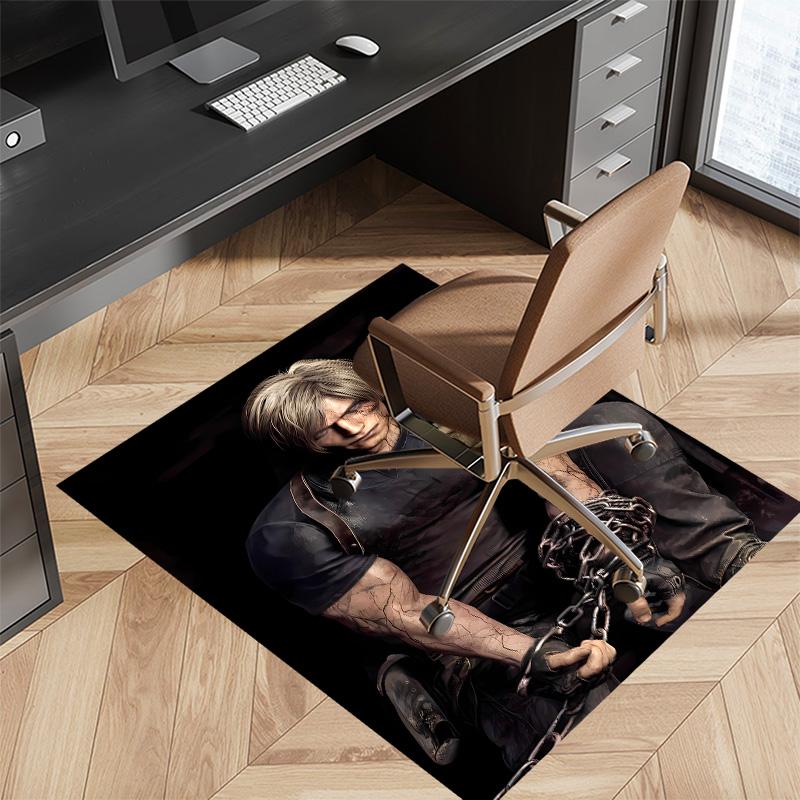 Resident Evil Leon S. Kennedy2 Printed Absorbent Washable Carpet, Non-Slip Bathroom Mats, Kitchen Rugs, Yoga Mat,Living Room Entrance, Camping Picnic