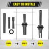5/8 Inch (16mm) 5PCS Plug Wedges and Feather Shims Concrete Rock Stone Splitter Hand Tools