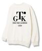 TI.GLAKE Serif Tee Sweatshirt Oatmeal [Fleece Lining]