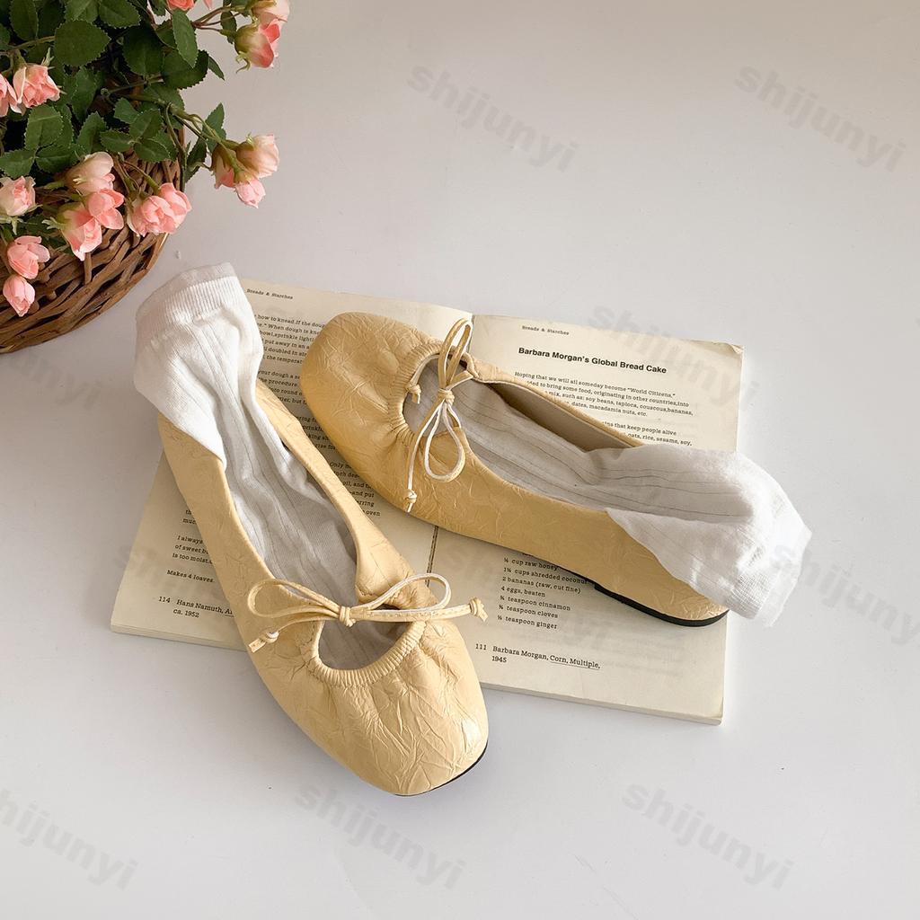 Fashion Eleagnt Ballet Style Square Head Shallow Mouth Flat Single Shoes for Women's Summer 2025 New Comfortable Slip on Mary Jane Shoes