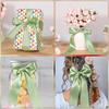 22M/Roll Flower Bouquet Crafts Gift Wrapping Supplies Satin Ribbon Handmade Sage Green DIY Light Green Ribbon for Gift Wrapping