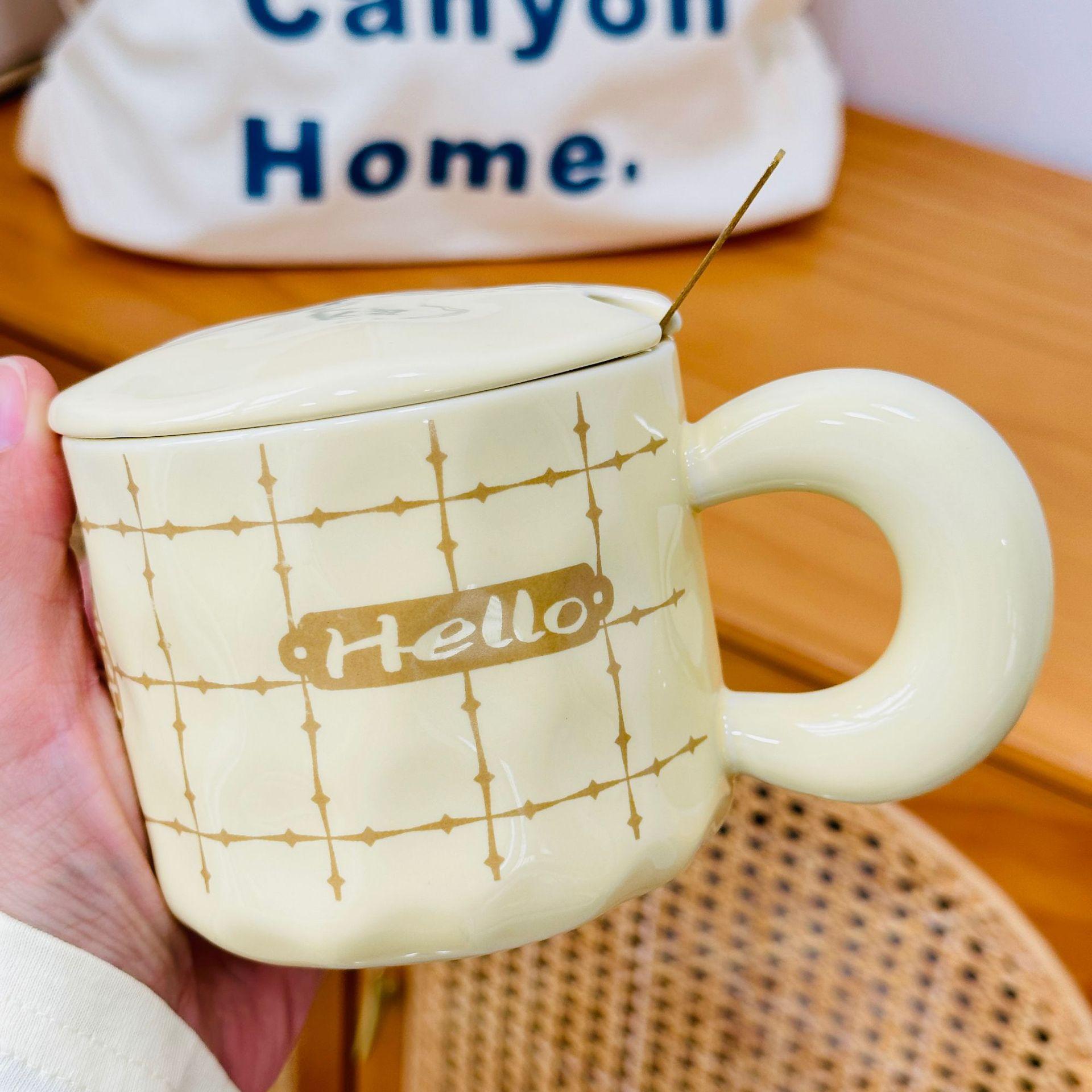 

Cat s High Value Household Mug Concave Cup Cartoon Water Cup Gift Set Cup Cute Girl 480ML