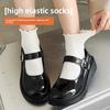Female Spring and Autumn Lovely All Kinds of Wooden Ear Lace Short Tube Cotton Socks