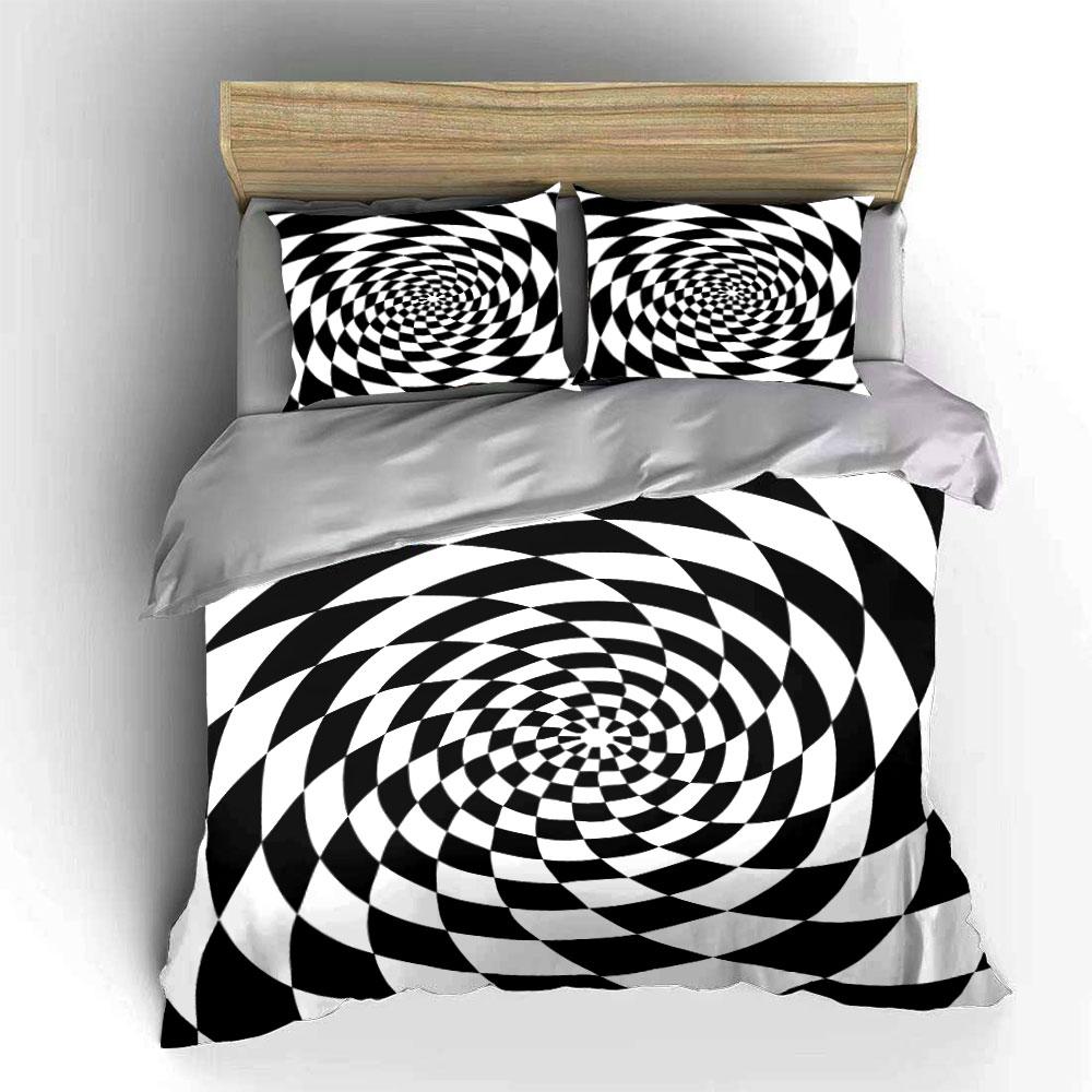Optical Illusion Themed Decoration Set Exquisite Three-Piece Bedding Set Gift For Kids And Adults