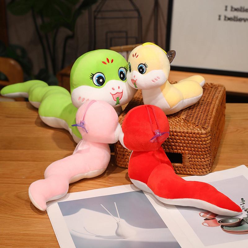 Year The Of Snake Mascot Plush Toy Animal Stuffed Doll Home Gift Decoration