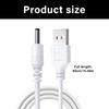 Flexible USB To DC3.5mm Power Cord 80cm Effortless Device Charging Lightweight Travel Friendly Design