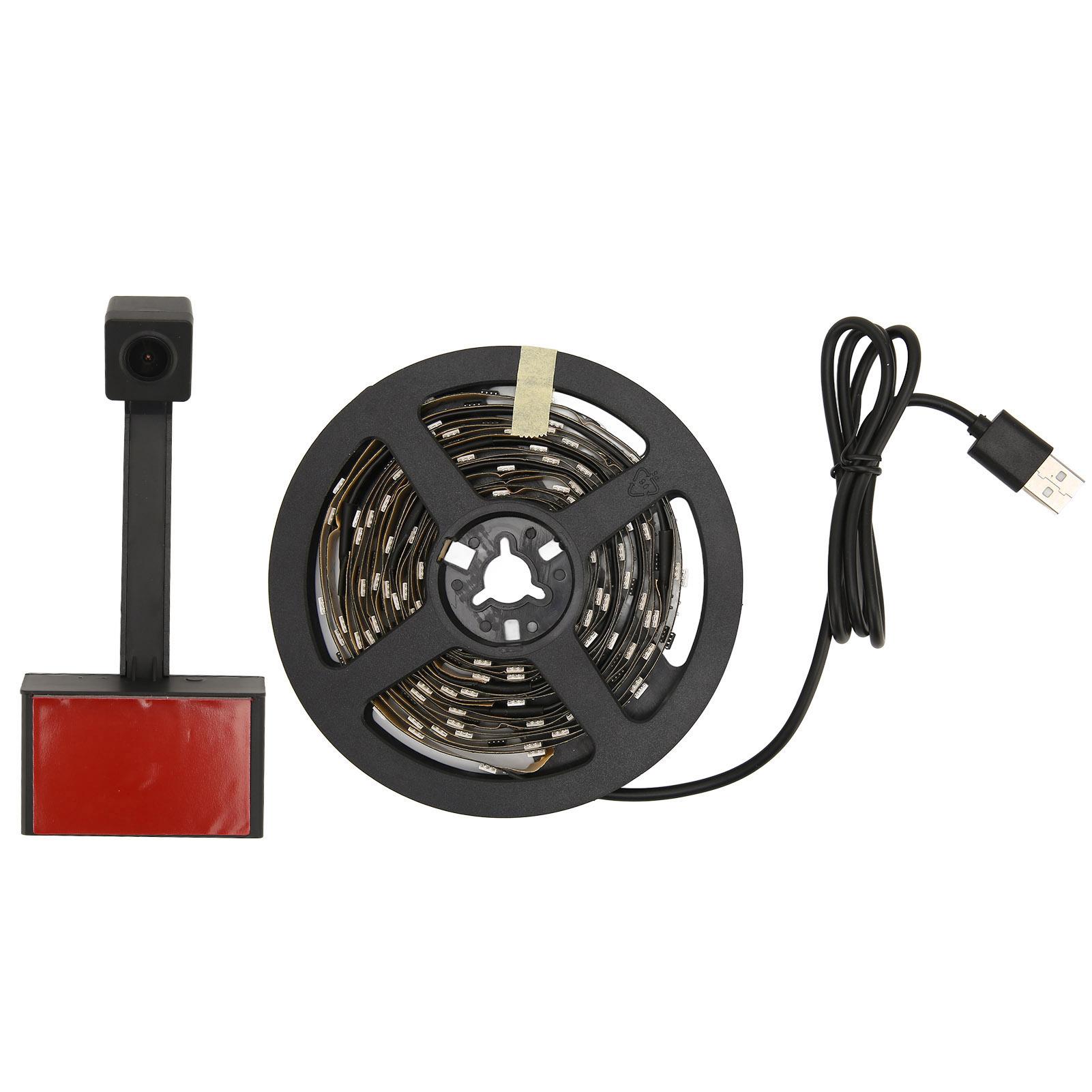 

RGB-подсветка телевизора, светодиодные ленты, управление через приложение, динамическое освещение, WiFi-телевизор, светодиодная подсветка с разрешением 1080P EU Plug