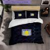 Aston Villa Football Themed Bedding 3Pcs Duvet Cover Set Decorative Bed Linen For Teen Room Home Decoration