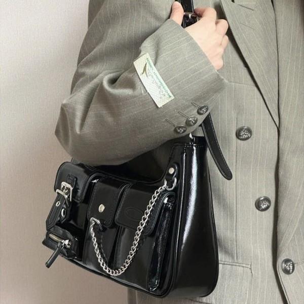 Korean Versi of Fashiable High-end Texture Armpit Bag, New Multifunctial Trendy Chain Crossbody Bag