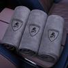 New Microfiber Car LOGO Wash Towel Cleaning Drying Cloth For Lamborghini Urus Huracan Aventador Modification Auto Accessory RR11