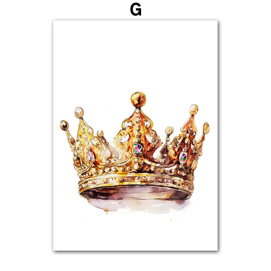 Black Ballet Girl Butterfly Rainbow Crown Flower Wall Art Canvas Painting Nordic Posters And Prints Picture Baby Kids Room Decor