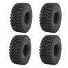 4Pcs RC Crawler Tires for SCX10 1.9in Wheel Hub Black Rubber 4.72in Diameter Nice Road Grip 1/10 RC Crawler Tires