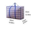 1pc Foldable Woven Storage Bag Moving House Storage Bag Large Capacity Thickened Clothes Quilt Packing Bag Portable Luggage Bag