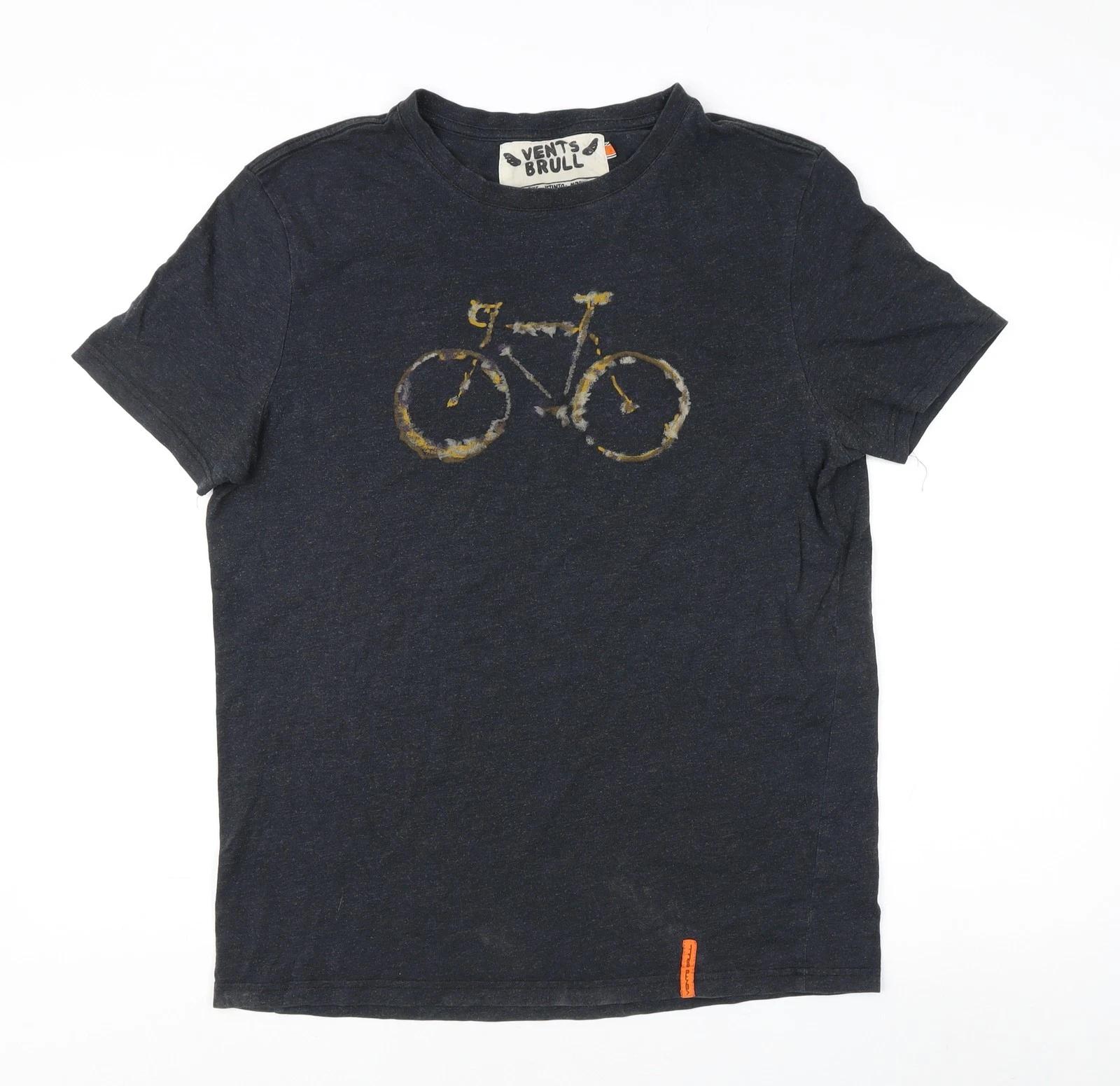 

Vents Brull Unisex Black Cotton T-Shirt L Casual XL