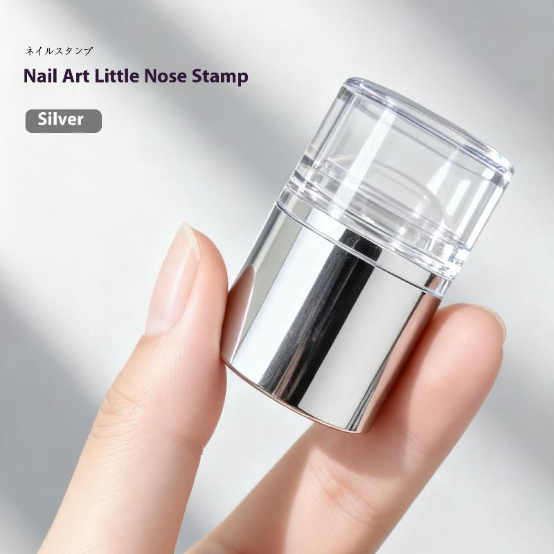 

Прозрачный мини-штамп для ногтей со скребком Шаблон для штампинга ногтей Дизайн маникюра Полировочный трафарет Форма для нейл-арта Инструмент для маникюра серебряный