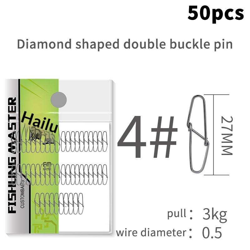 Double Buckle Pin Bfp-300 Stainless Steel High Tensile Strength Durable Smooth Anti Fall Off Fishing Accessories For Sea Fishing