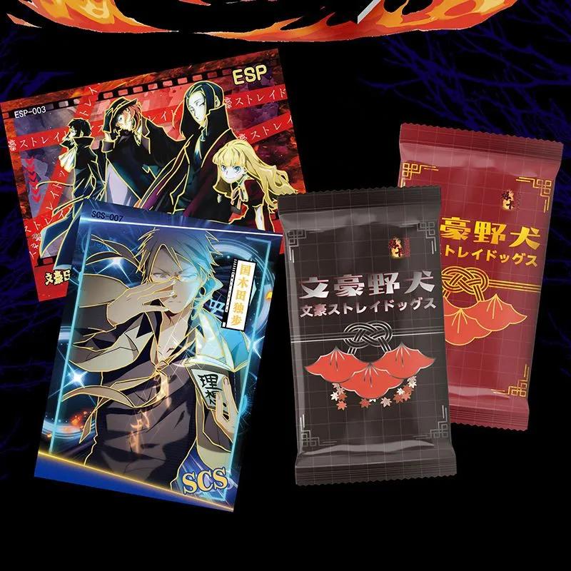 Shock, collectible cards Bungo Stray Dogs, paper, Shock Bungo Stray Dogs, box: 13 packs of 25 dense cards