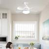 E27 LED Ceiling Fan Light 40/60W  Remote Dimming for Living Room Study and Home Use Fan Light Smart Silent Ceiling Fans 85-265V