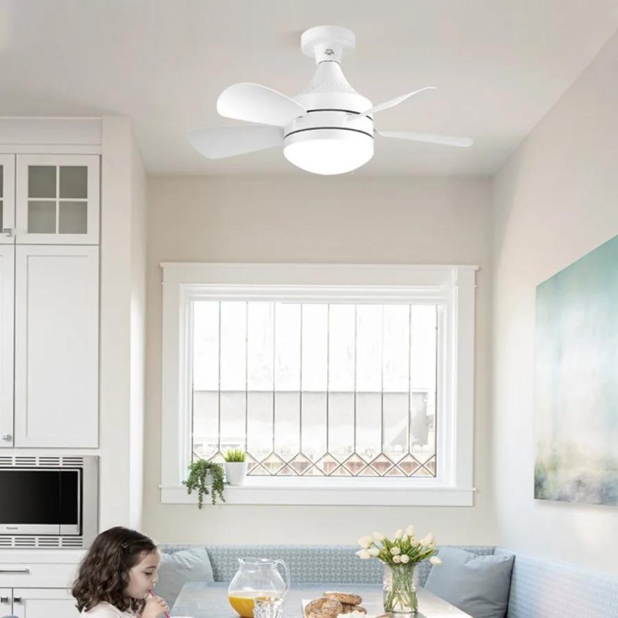 E27 LED Ceiling Fan Light 40/60W  Remote Dimming for Living Room Study and Home Use Fan Light Smart Silent Ceiling Fans 85-265V
