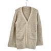 BACCA Beige Beige Alpaca Roof Belted Cardigan Tops S beigeUsed
