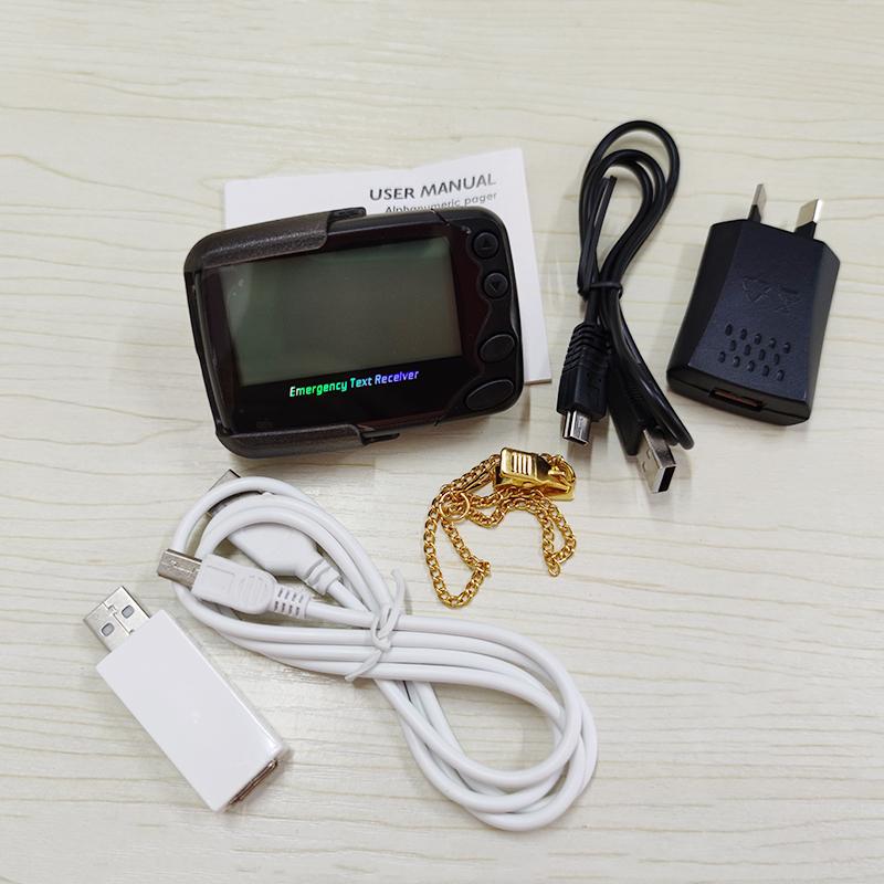 

Беспроводной приемник экстренных текстовых сообщений, система вызова, цифровой пейджер, многофункциональный зуммер, ресторанный зуммер чёрный