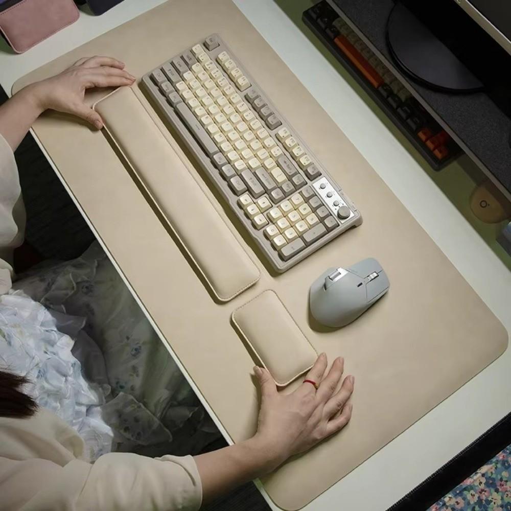 PU Desk Pad Non-slip Laptop Desk Mat Portable Large Mousepad Mouse Wrist Guard