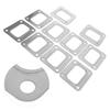 Turbo T4 Flange Gasket Stainless Steel 4 Bolt Hole SeparateType Metallic Crush Style