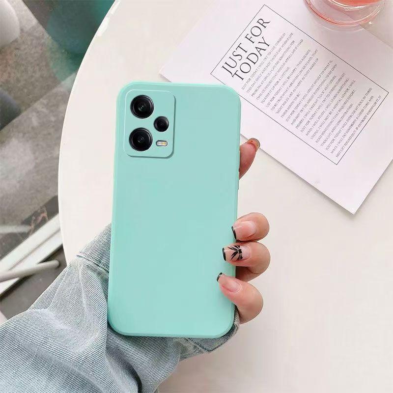 For Xiaomi Redmi Note 12 5G POCO X5 5G Square Silicone Phone Case Redmi Note12 Pro Pro+ Plus 5G Shockproof Protective Cover