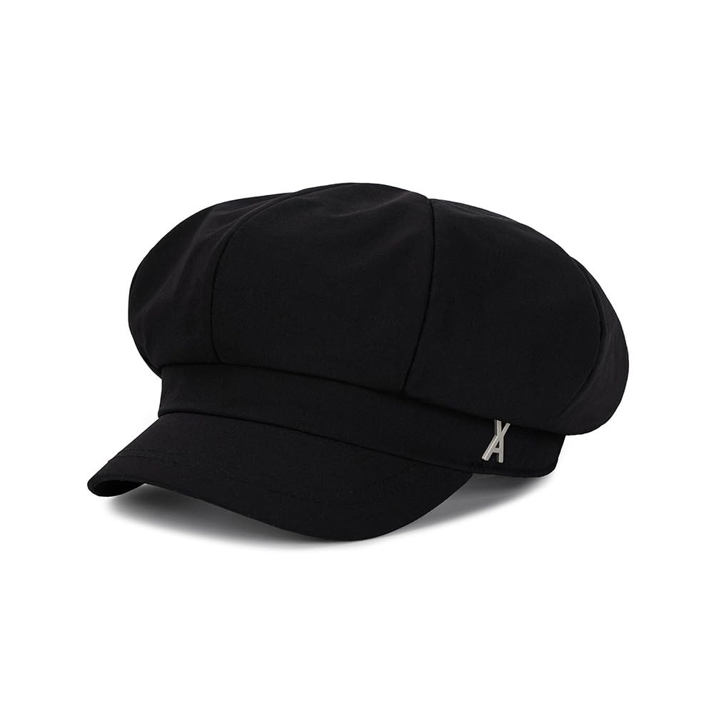 VA Stud Newsboy Cap Black