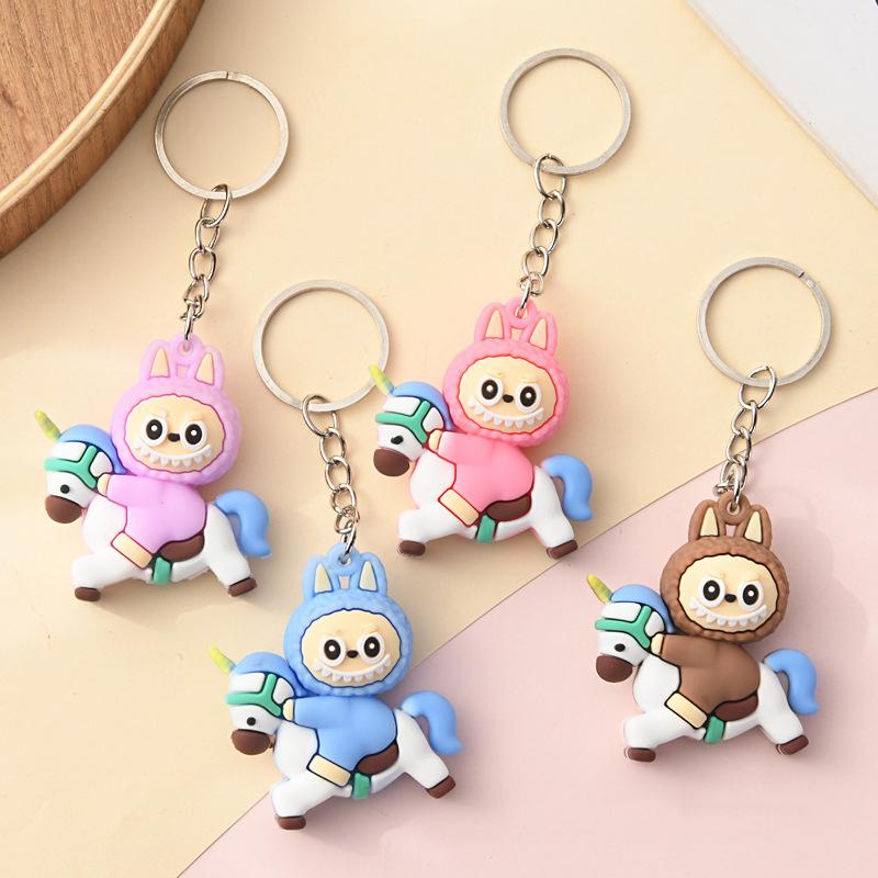 Desenho Animado Bonito Pingente de Boneca Chaveiro Pingente de Bolsa Kawaii Corrente para Celular Criativo Decorações Penduradas para Mochila Acessórios Presentes
