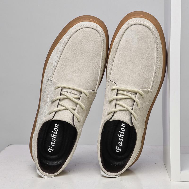Fashion Casual Leather Mens Casual Shoes Outdoor Travel Male Lace-up Sneakers Versatile Business Oxford Shoes Simple Comfy Walking Shoes