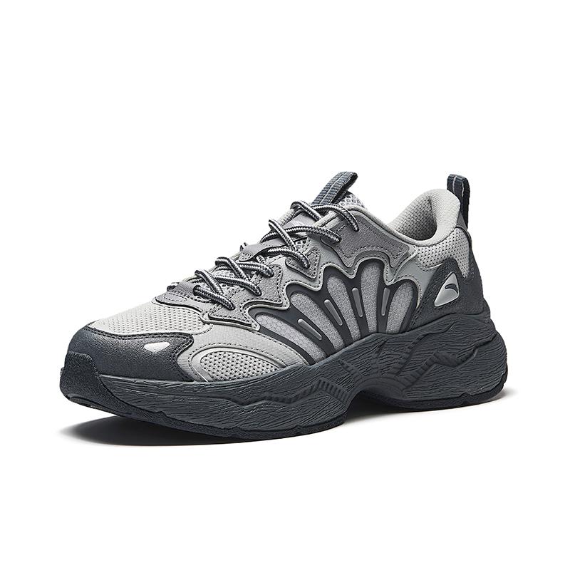 Anta Meteor 3 Simple Versatile Non-Slip Wear-Resistant Low-Top Casual Shoes Men Casual Shoes Gray 112538851-2
