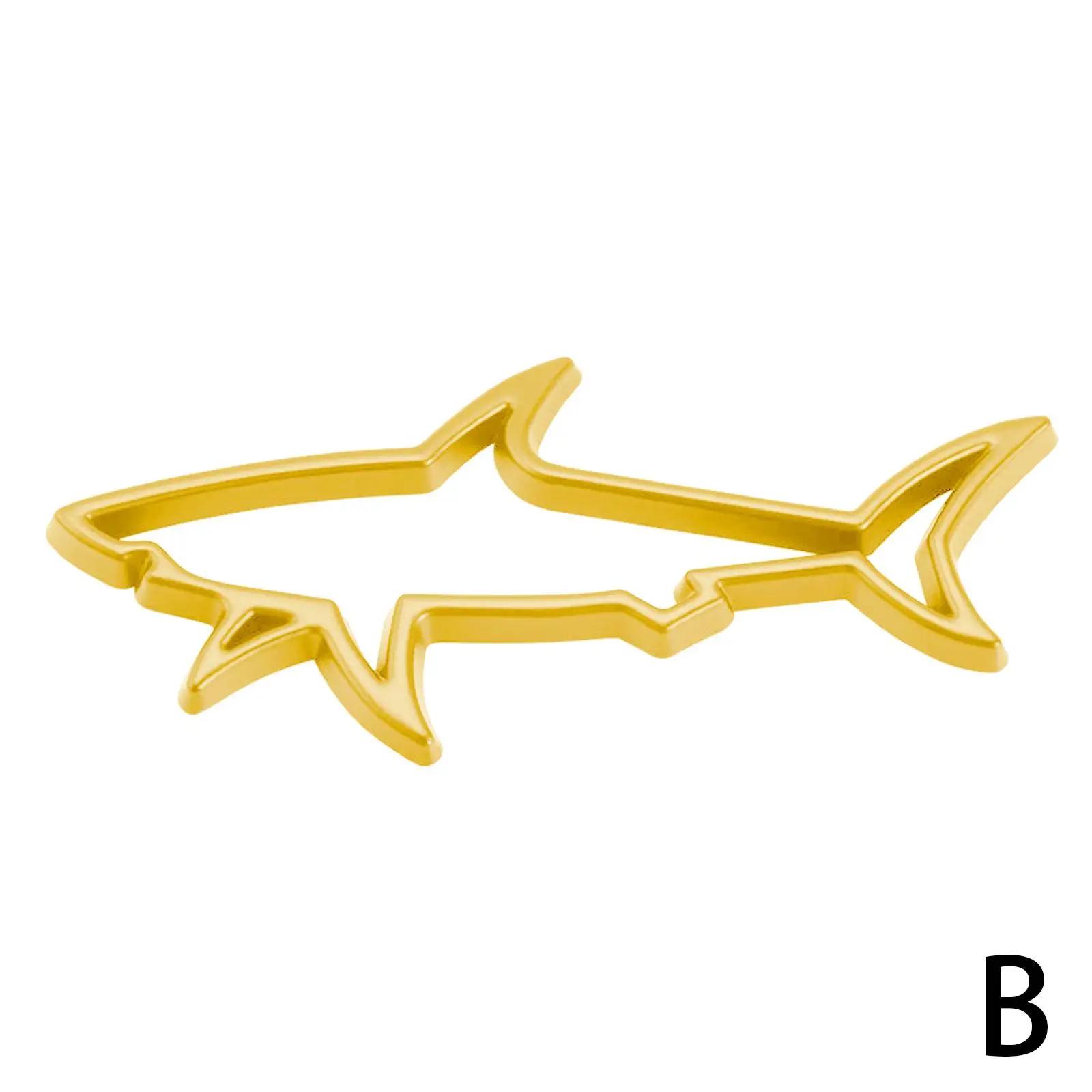 

New 3D Metal Car Styling Sticker Hollow Fish Shark Fuel Motorcycle Badge Decals Automobiles Accessories Computer Cap Emblem L7A6