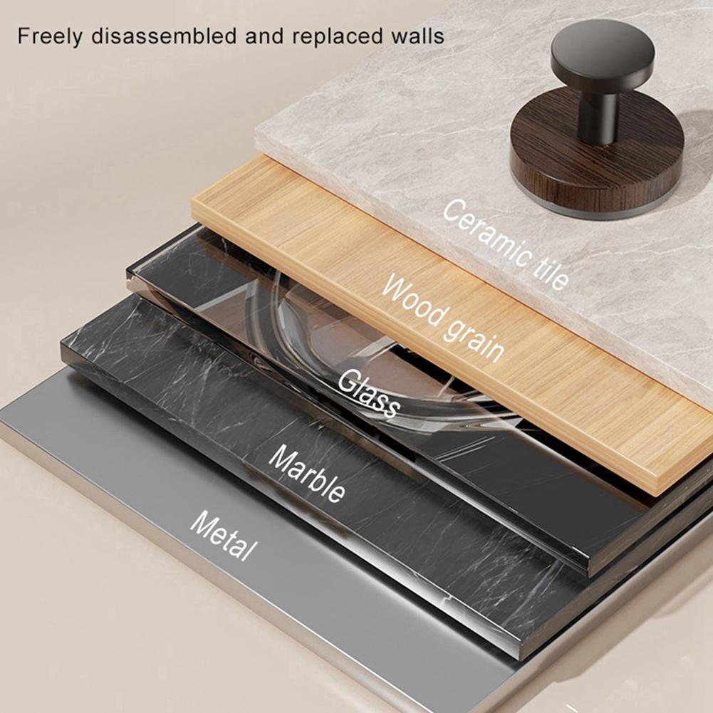 2 Stück Saugnapf Haken Zuhause Küche Rotierendes Wandmontiertes Lagerregal Kein Bohren Nussbaumholzmaserung Knauf Lagerhalterung