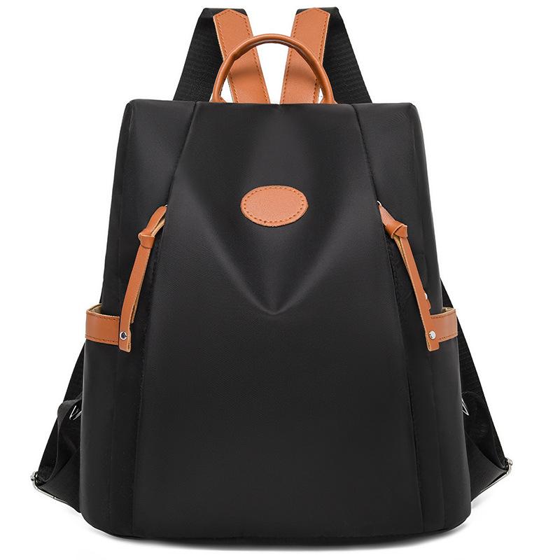 Schoolbag1011 Anti-theft Women's Backpack Waterproof Oxford Cloth Backpack Travel Commuter Versatile Women's Bag Anti-theft Backpack