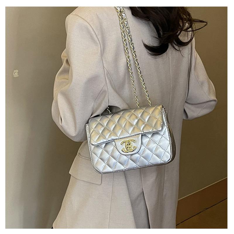 Neue Ketten Tasche Damen Modetrend Kleine Quadratische Tasche High-End Einzel Schulter Achselhöhle Diamant Damen Tasche