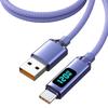 Crystal Shine 120W Ultra-Fast Type-C Charging Cable with Smart Display for Huawei Honor
