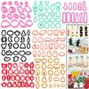 1Set Polymer Clay Earring Cutter Multiple Shapes Clay Cutter Geometric Shape Clay Pendant Polymer Clay Tool Cookie Cutter