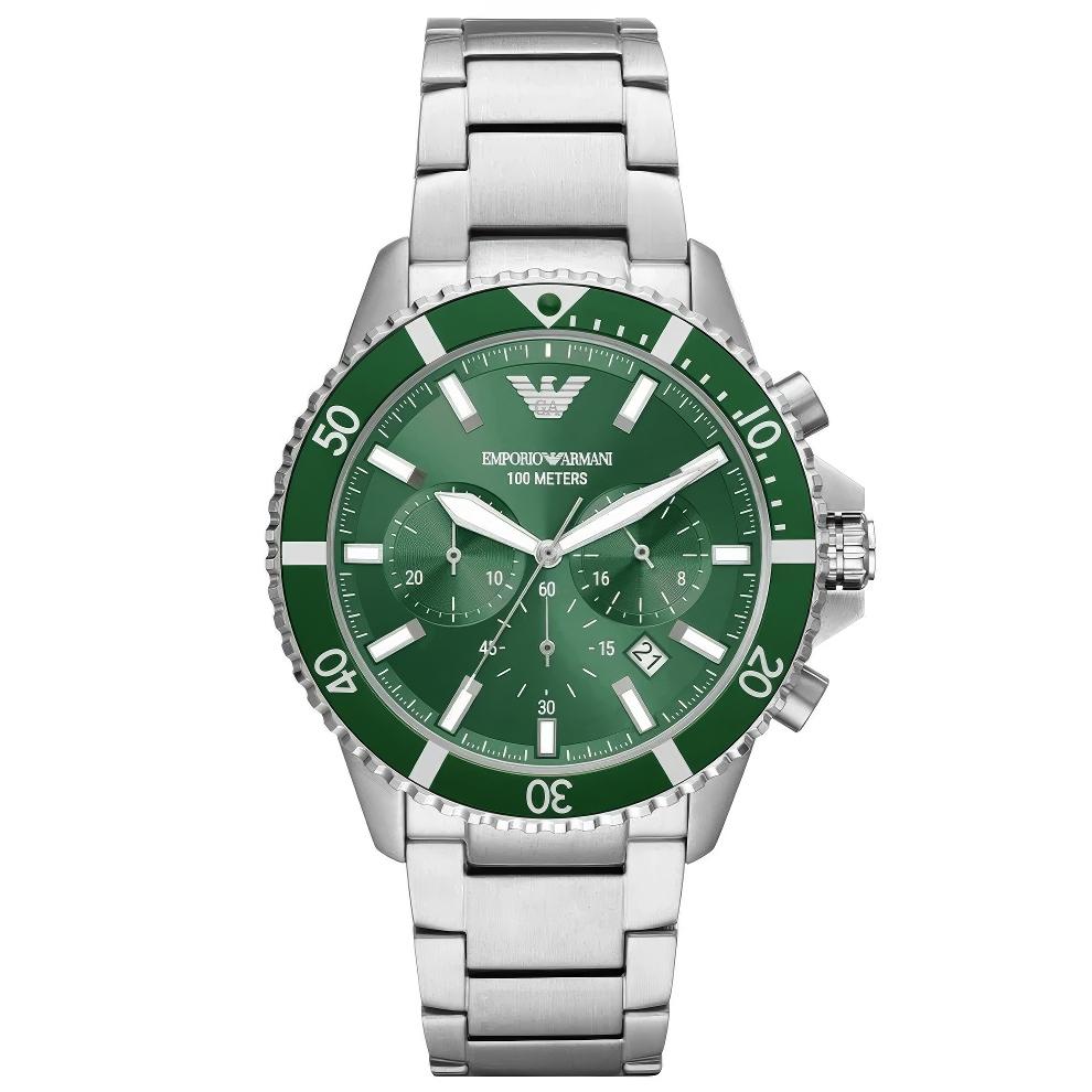 Emporio Armani AR11500 Taucheruhr für Herren, Grün