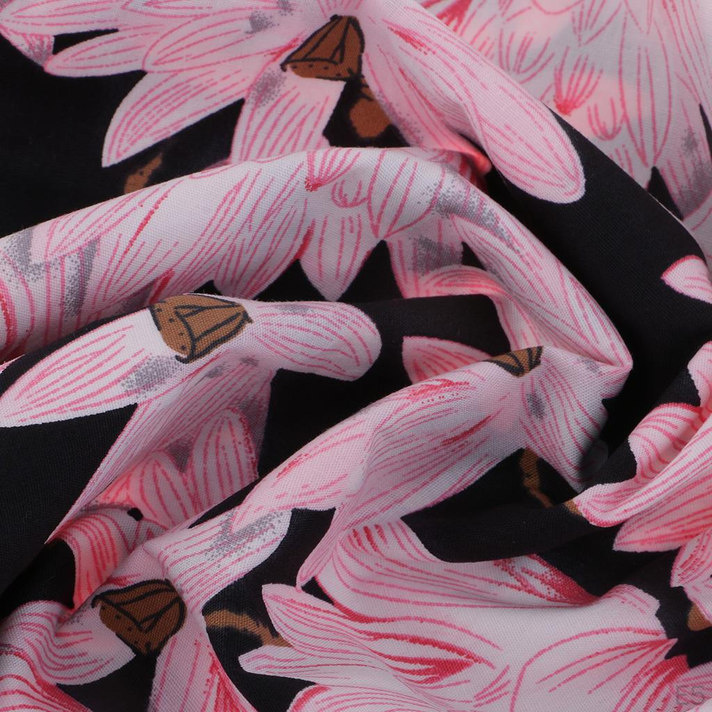 Extra Wide Fabric Chinese Lotus Sewing Japanese Style