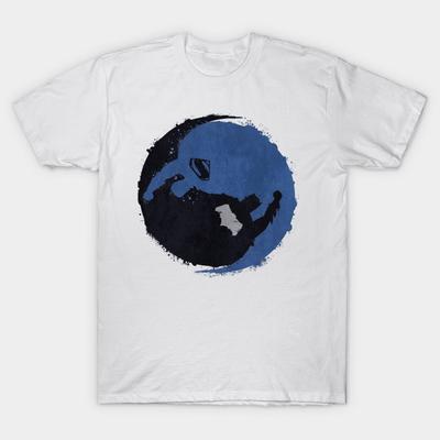 T-shirt Femme Noir Vs Bleu Imprimé Harajuku Kawaii T-shirt Été Manches Courtes T-shirt Femme Haut