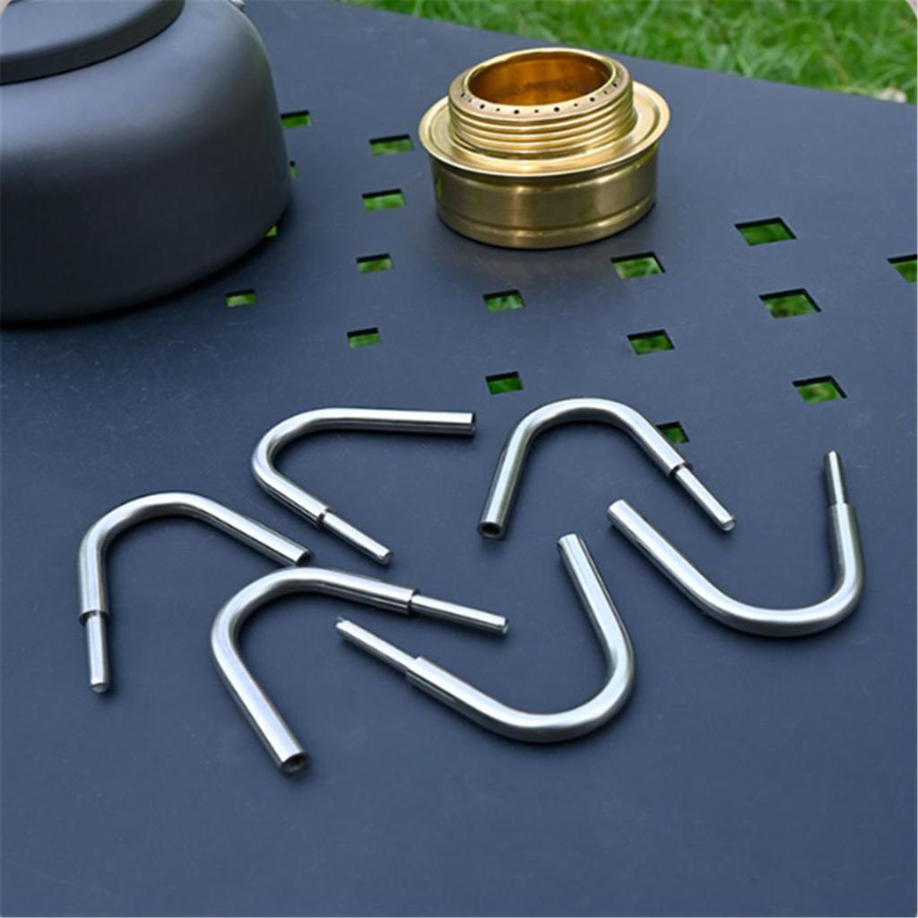 Alcohol Stove Bracket Outdoor Camping Burner Bracket Stainless Steel Heater Stand Detachable Bracket Camping Accessories
