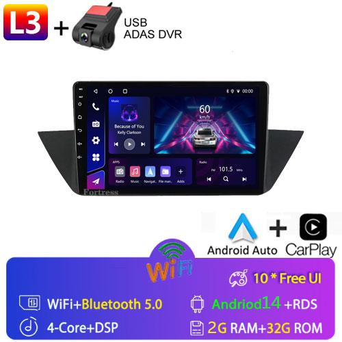 For BMW X1 E84 2009-2012 Multimedia Car Radio Video Players Android Auto CarPlay 2 din no dvd 4G WIFI Gps Navigation Android 14